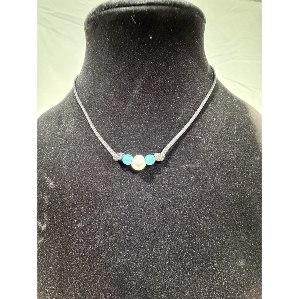 Black Leather Cord Necklace